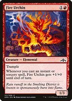 Glossy Finish Guilds of Ravnica Fire Urchin ( #101 )