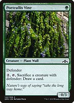 Glossy Finish Guilds of Ravnica Portcullis Vine ( #142 )