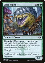 Glossy Finish Guilds of Ravnica Siege Wurm ( #144 )