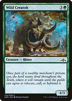 Glossy Finish Guilds of Ravnica Wild Ceratok ( #150 )