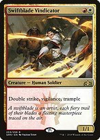 Glossy Finish Guilds of Ravnica Swiftblade Vindicator ( #203 )