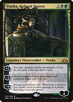 Glossy Finish Guilds of Ravnica Vraska, Golgari Queen ( #213 )