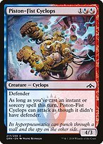 Glossy Finish Guilds of Ravnica Piston-Fist Cyclops ( #217 )