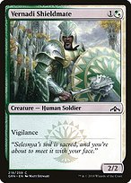 Glossy Finish Guilds of Ravnica Vernadi Shieldmate ( #219 )
