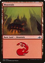 Glossy Finish Guilds of Ravnica Mountain ( #263 )