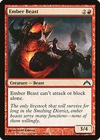 Matte Finish Gatecrash Ember Beast ( #89 )
