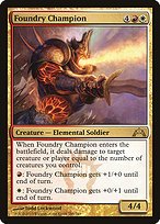 Matte Finish Gatecrash Foundry Champion ( #165 )
