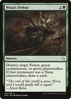 Glossy Finish Hour of Devastation Nissa's Defeat ( #123 )