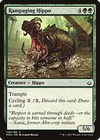 Glossy Finish Hour of Devastation Rampaging Hippo ( #128 )