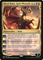 Glossy Finish Hour of Devastation Nicol Bolas, God-Pharaoh ( #140 )