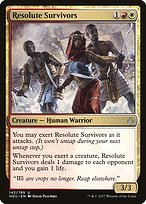 Glossy Finish Hour of Devastation Resolute Survivors ( #142 )