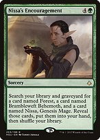 Glossy Finish Hour of Devastation Nissa's Encouragement ( #203 )
