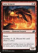 Matte Finish Ikoria: Lair of Behemoths Lava Serpent ( #124 )
