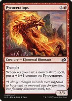 Matte Finish Ikoria: Lair of Behemoths Pyroceratops ( #130 )