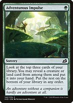 Matte Finish Ikoria: Lair of Behemoths Adventurous Impulse ( #142 )