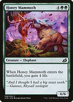 Matte Finish Ikoria: Lair of Behemoths Honey Mammoth ( #158 )