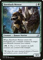 Matte Finish Ikoria: Lair of Behemoths Hornbash Mentor ( #159 )