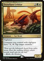 Matte Finish Ikoria: Lair of Behemoths Frondland Felidar ( #186 )