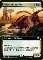 Matte Finish Ikoria: Lair of Behemoths Frondland Felidar ( #334 )