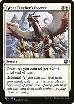 Matte Finish Iconic Masters Great Teacher's Decree ( #21 )