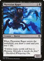 Matte Finish Iconic Masters Phyrexian Rager ( #102 )
