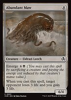 Matte Finish Innistrad Remastered Abundant Maw ( #1 )