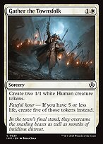 Matte Finish Innistrad Remastered Gather the Townsfolk ( #23 )