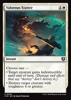 Matte Finish Innistrad Remastered Valorous Stance ( #48 )