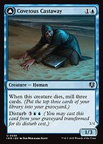 Matte Finish Innistrad Remastered Covetous Castaway // Ghostly Castigator ( #58 )