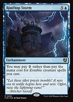Matte Finish Innistrad Remastered Rooftop Storm ( #83 )