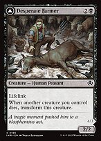 Matte Finish Innistrad Remastered Desperate Farmer // Depraved Harvester ( #105 )