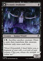 Matte Finish Innistrad Remastered Ecstatic Awakener // Awoken Demon ( #107 )