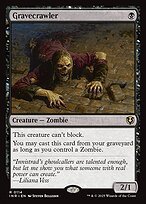 Matte Finish Innistrad Remastered Gravecrawler ( #114 )