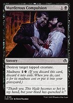 Matte Finish Innistrad Remastered Murderous Compulsion ( #126 )