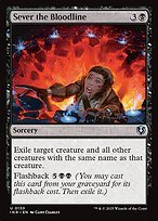 Matte Finish Innistrad Remastered Sever the Bloodline ( #130 )