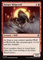 Matte Finish Innistrad Remastered Hungry Ridgewolf ( #160 )