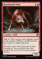 Matte Finish Innistrad Remastered Runebound Wolf ( #168 )