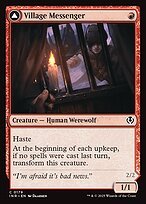 Matte Finish Innistrad Remastered Village Messenger // Moonrise Intruder ( #179 )