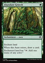 Matte Finish Innistrad Remastered Abundant Growth ( #184 )