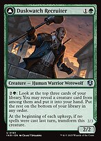 Matte Finish Innistrad Remastered Duskwatch Recruiter // Krallenhorde Howler ( #193 )