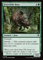 Matte Finish Innistrad Remastered Festerhide Boar ( #196 )