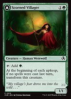 Matte Finish Innistrad Remastered Scorned Villager // Moonscarred Werewolf ( #212 )
