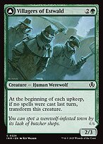 Matte Finish Innistrad Remastered Villagers of Estwald // Howlpack of Estwald ( #224 )