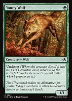 Matte Finish Innistrad Remastered Young Wolf ( #227 )