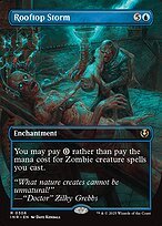 Matte Finish Innistrad Remastered Rooftop Storm ( #306 )