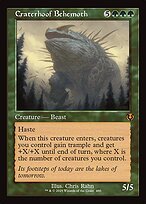 Matte Finish Innistrad Remastered Craterhoof Behemoth ( #480 )