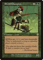 Glossy Finish Invasion Elvish Champion ( #186 )
