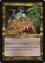 Glossy Finish Invasion Llanowar Knight ( #254 )