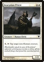 Glossy Finish Innistrad Avacynian Priest ( #4 )