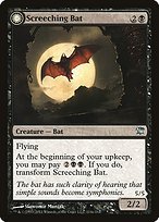 Glossy Finish Innistrad Screeching Bat // Stalking Vampire ( #114 )
